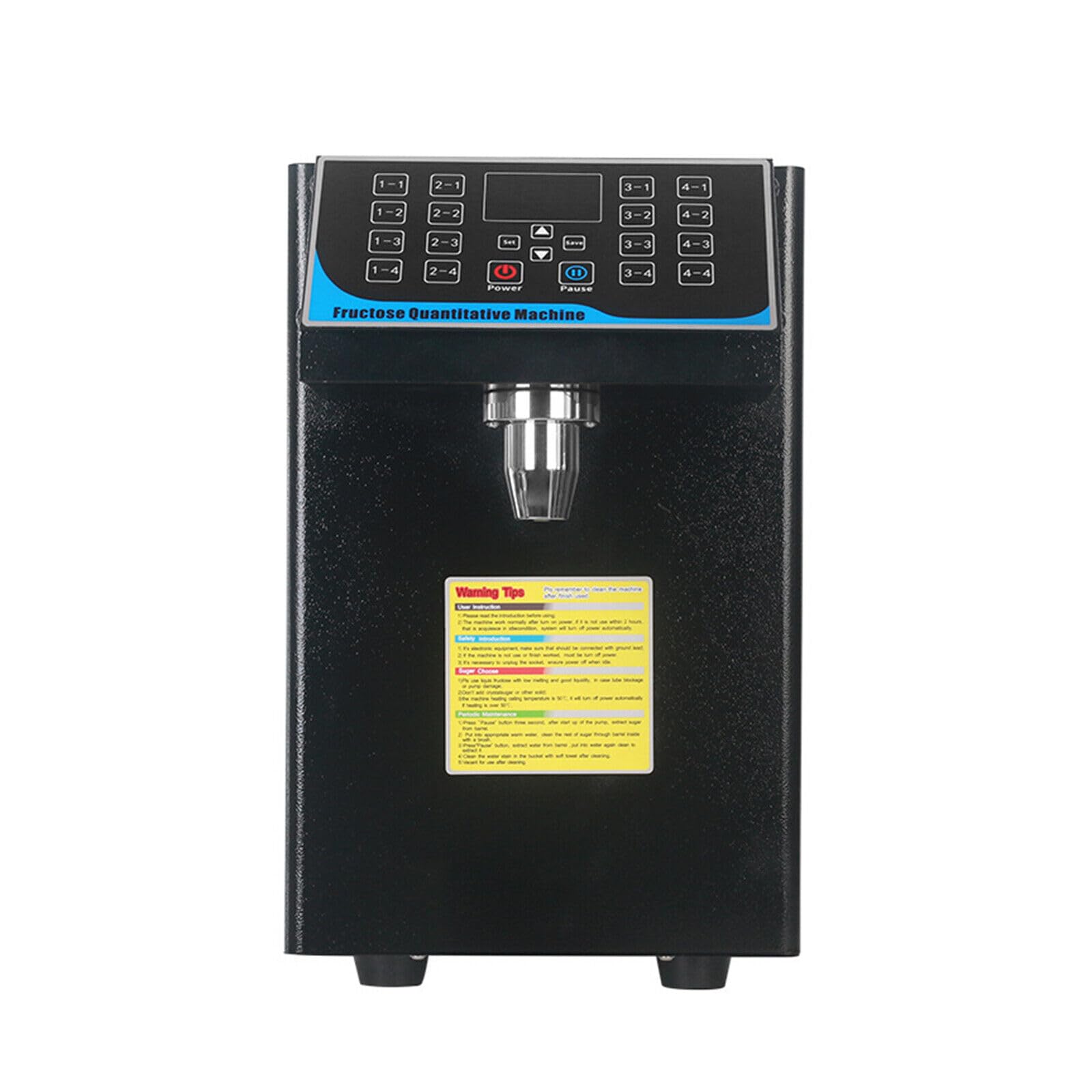 Machine quantitative de fructose - 7,5 L - Distributeur automatique de sirop de fructose - Distributeur de sucre - Machine à fructose - Pour lait, thé, café - 450 W