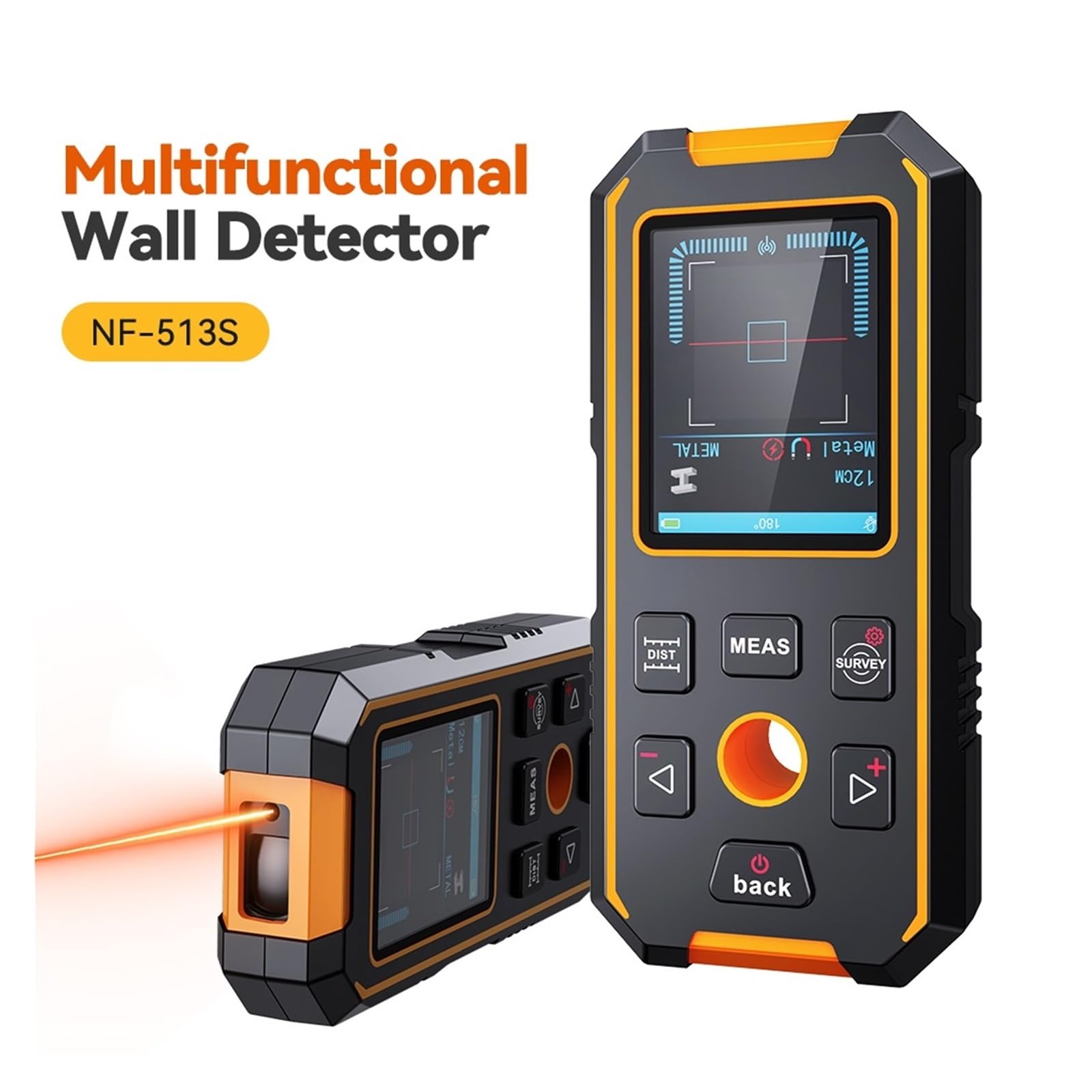 Detector de Vigas, Detector de Metales, localizador de Cables for detectar Cables subterráneos, Metal, CA, Madera en Paredes, Herramientas de rastreo de Cables. para Madera, Metal y Cables