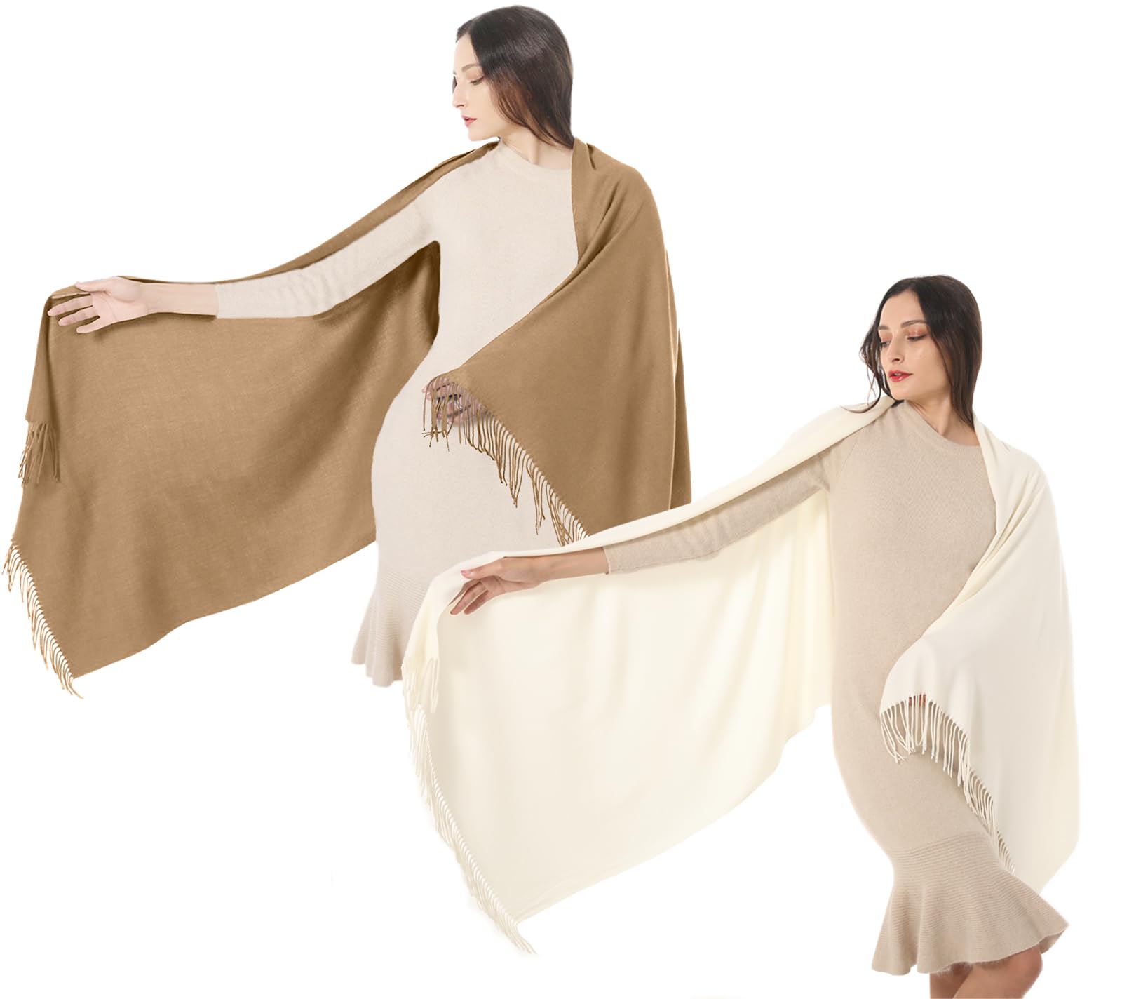 TwoYek Womens Scarf Pashmina Shawls and Wraps for Evening Dress Wedding Bridesmaid Gift