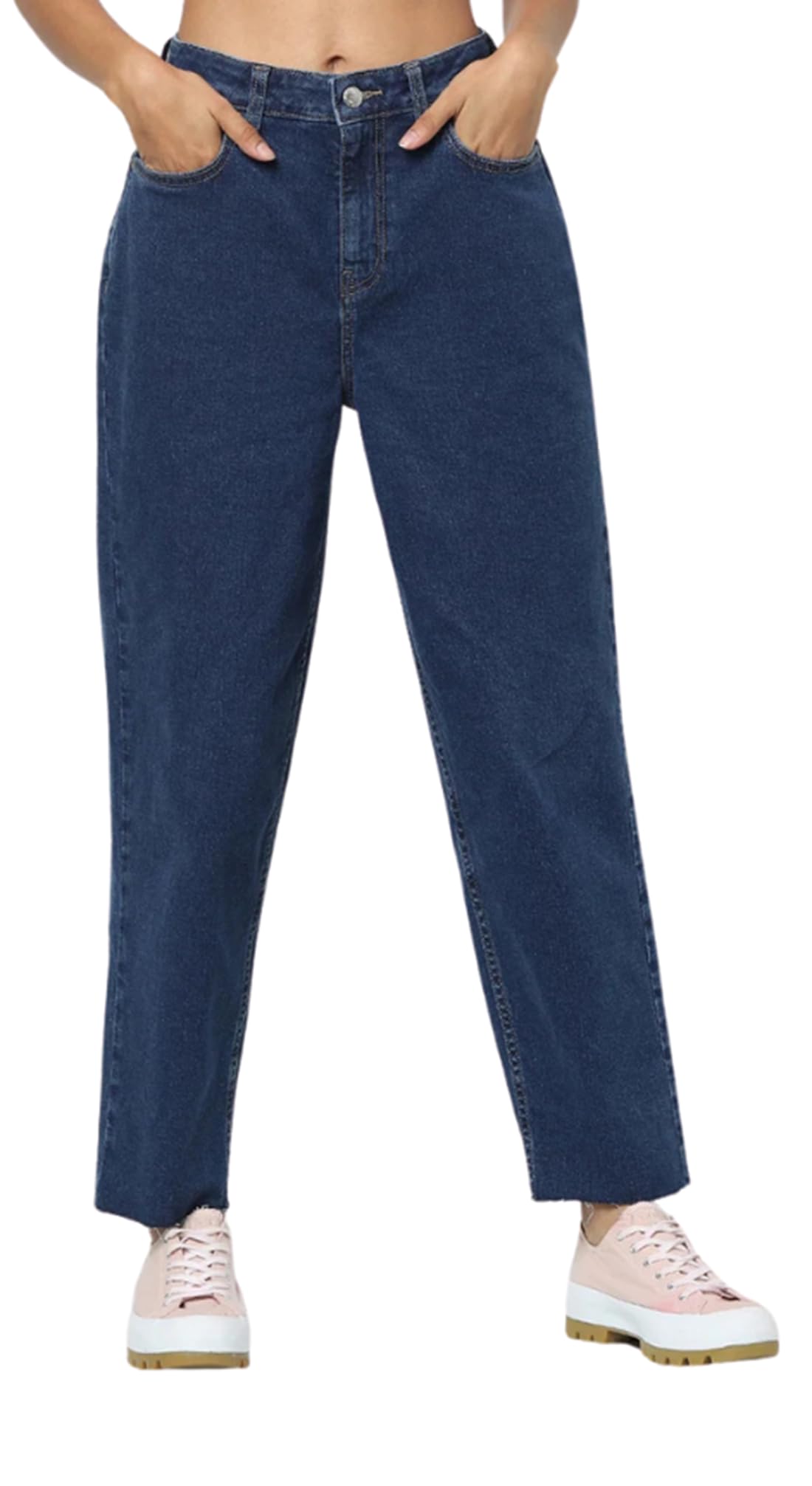 adbucks Women's Blue Mom Fit High Rise Jeans-picture-54