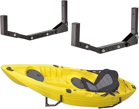 Amazon Co Jp Ultrawall 折りたたみ式カヤックホルダー 壁ハンガーラック カヌー アクアプレーン スキー収納 ガレージまたはストレージルーム スポーツ アウトドア