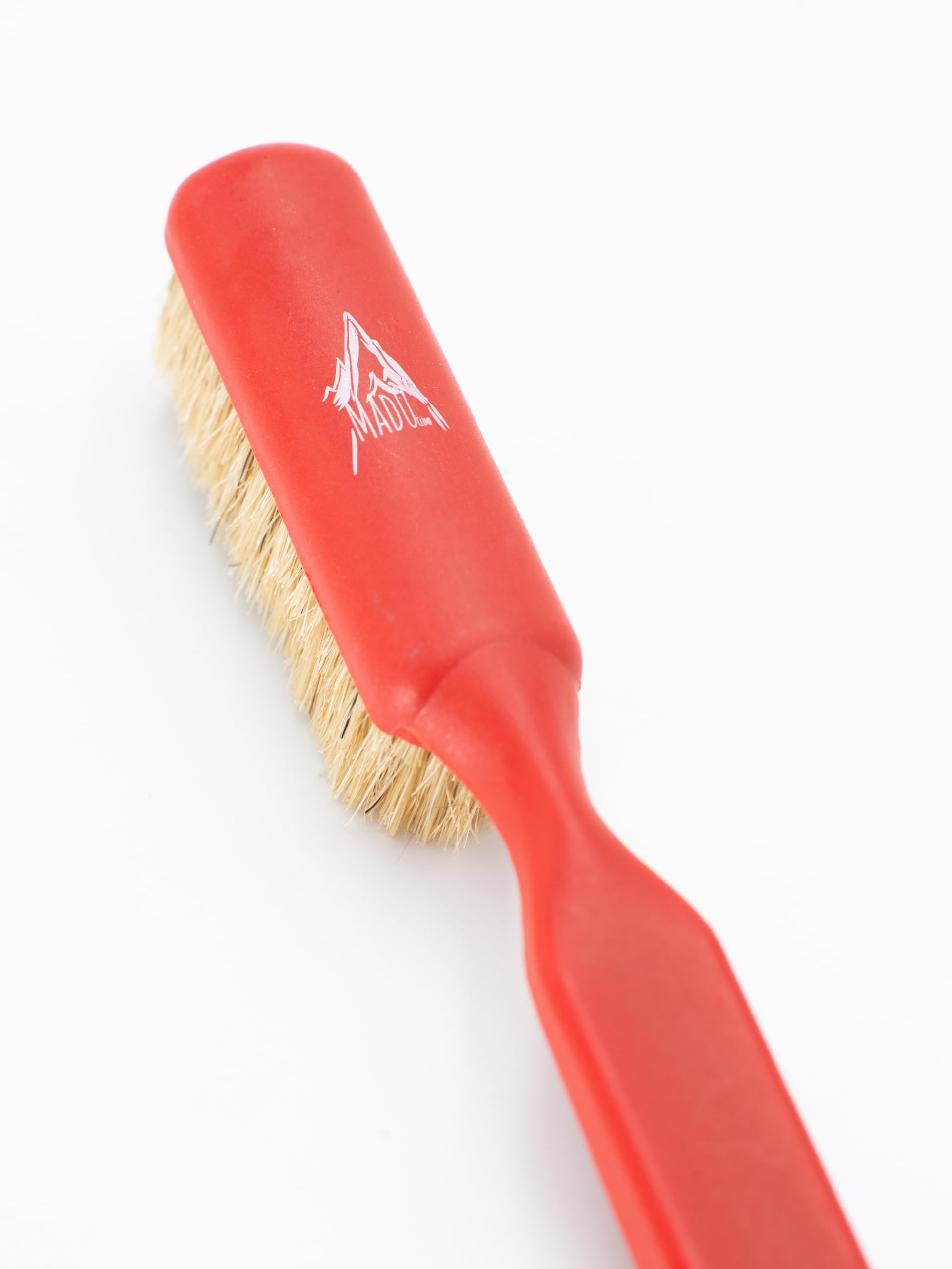 Madu Climb - Premium Boars Hair Rock Climbing Brush (Red)