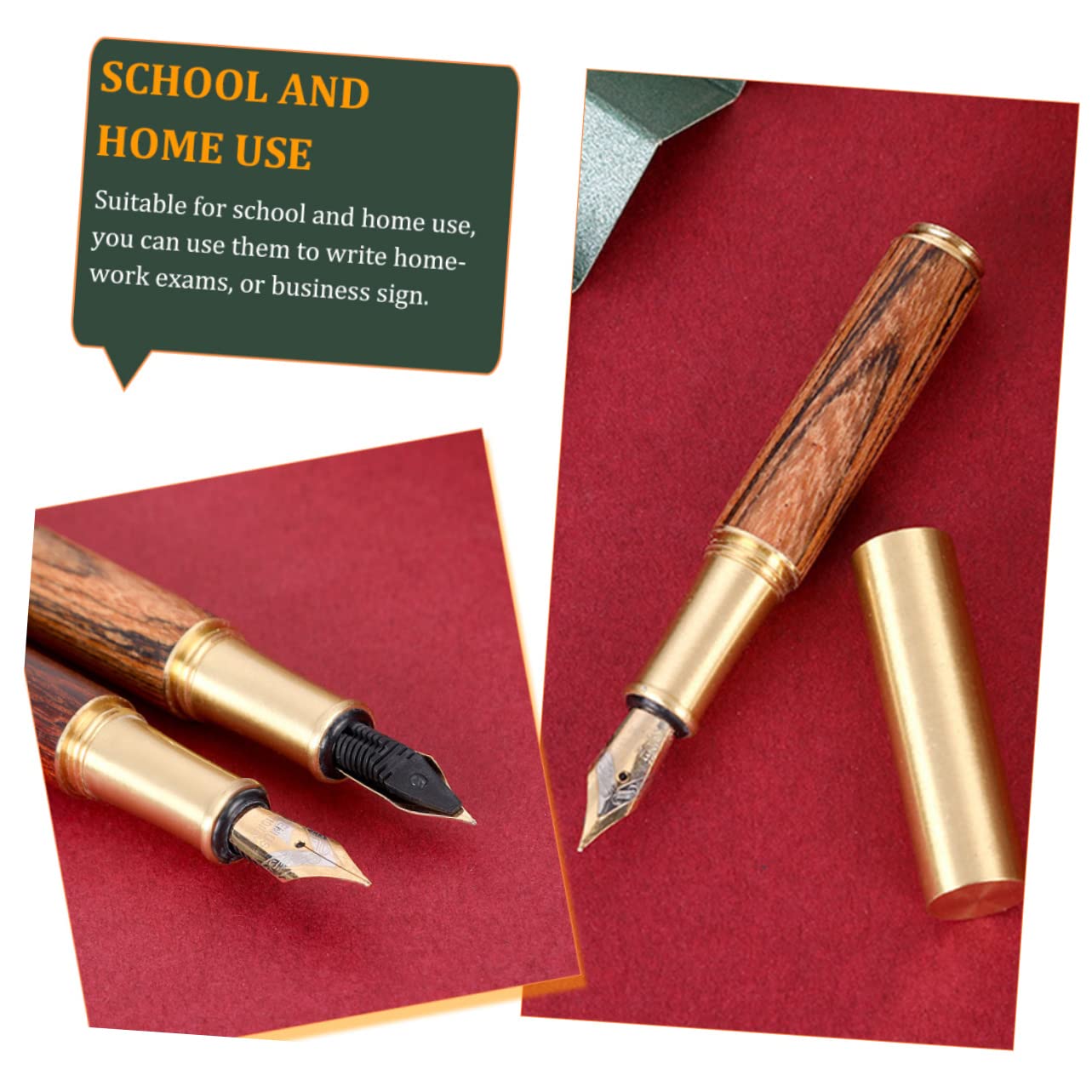 5stücke Retro Metallfederhalter Aus Kompakte Schreibfeder Für Studenten Elegante Kalligraphie Und Bürobedarf Für Schule Und Zuhause