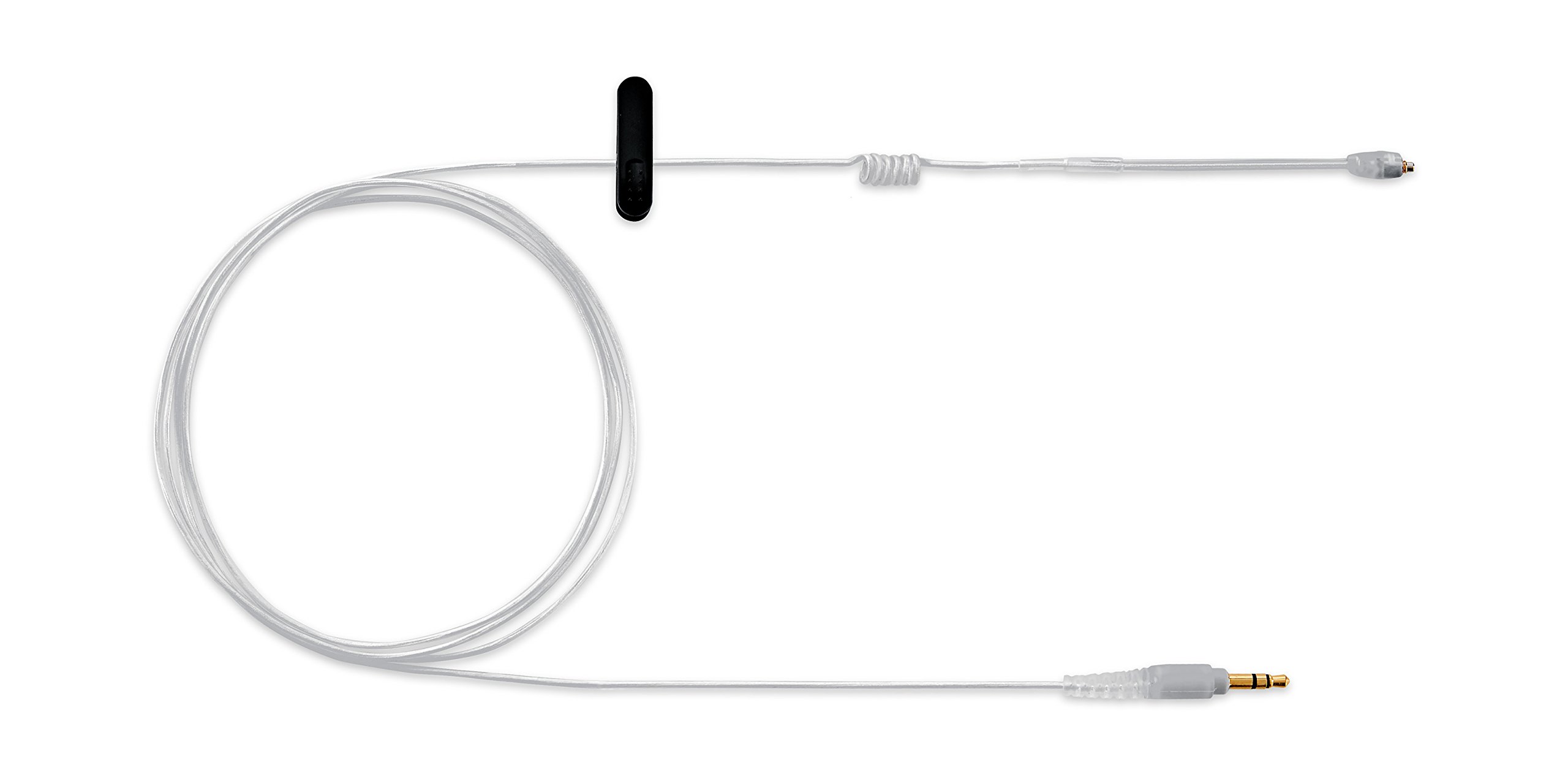 EAC-IFB Coiled IFB Earphone Cable with Clip for Intercom Applications