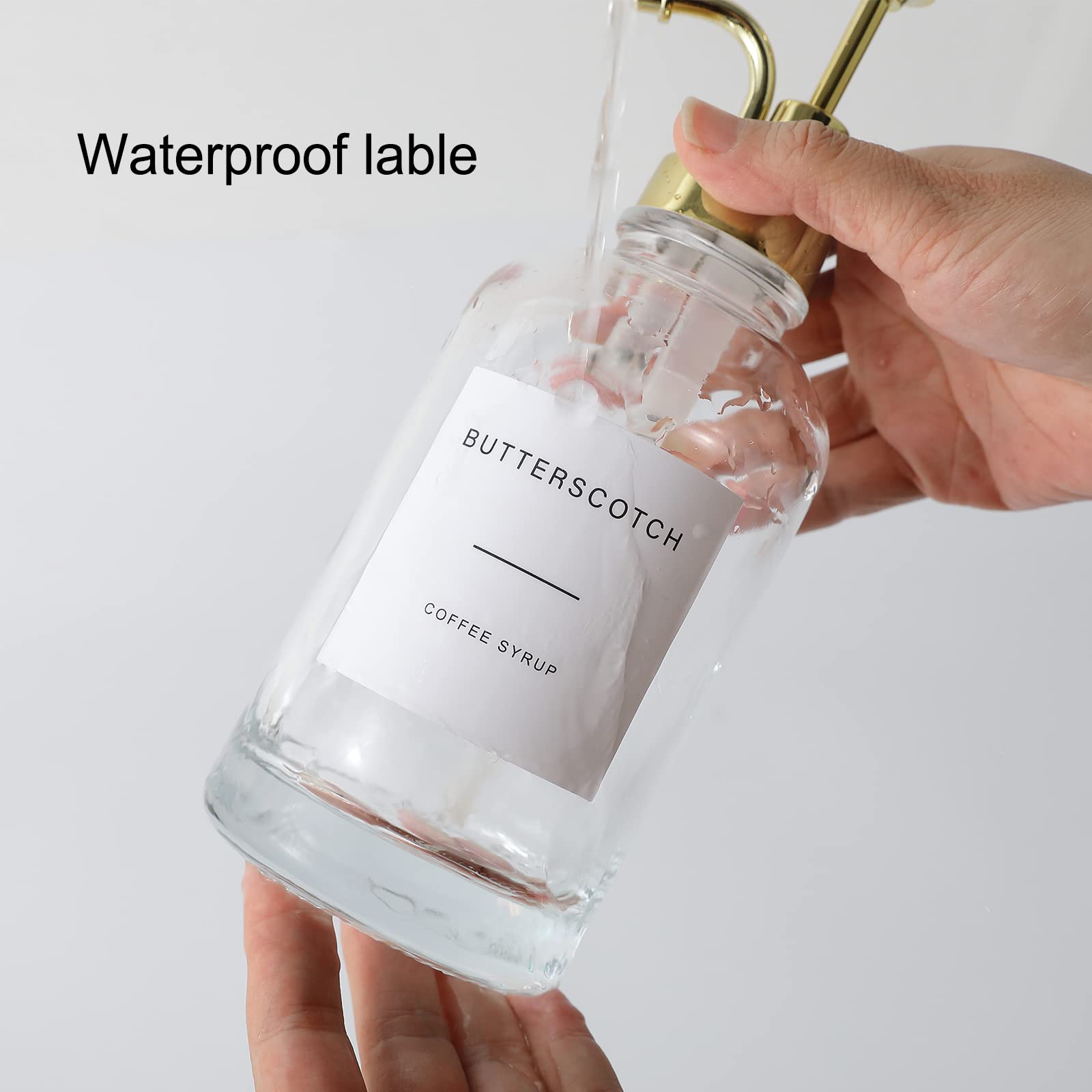 Distributeurs De Sirop LoQuick X2 - Bouteilles Verre 500ml Avec Pompe - Pour Café, Bar, Cuisine