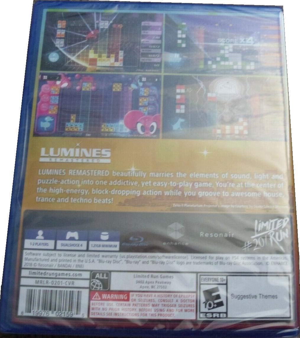 Lumines Remastered (Limited Run #201) - PlayStation 4      Personal Computers