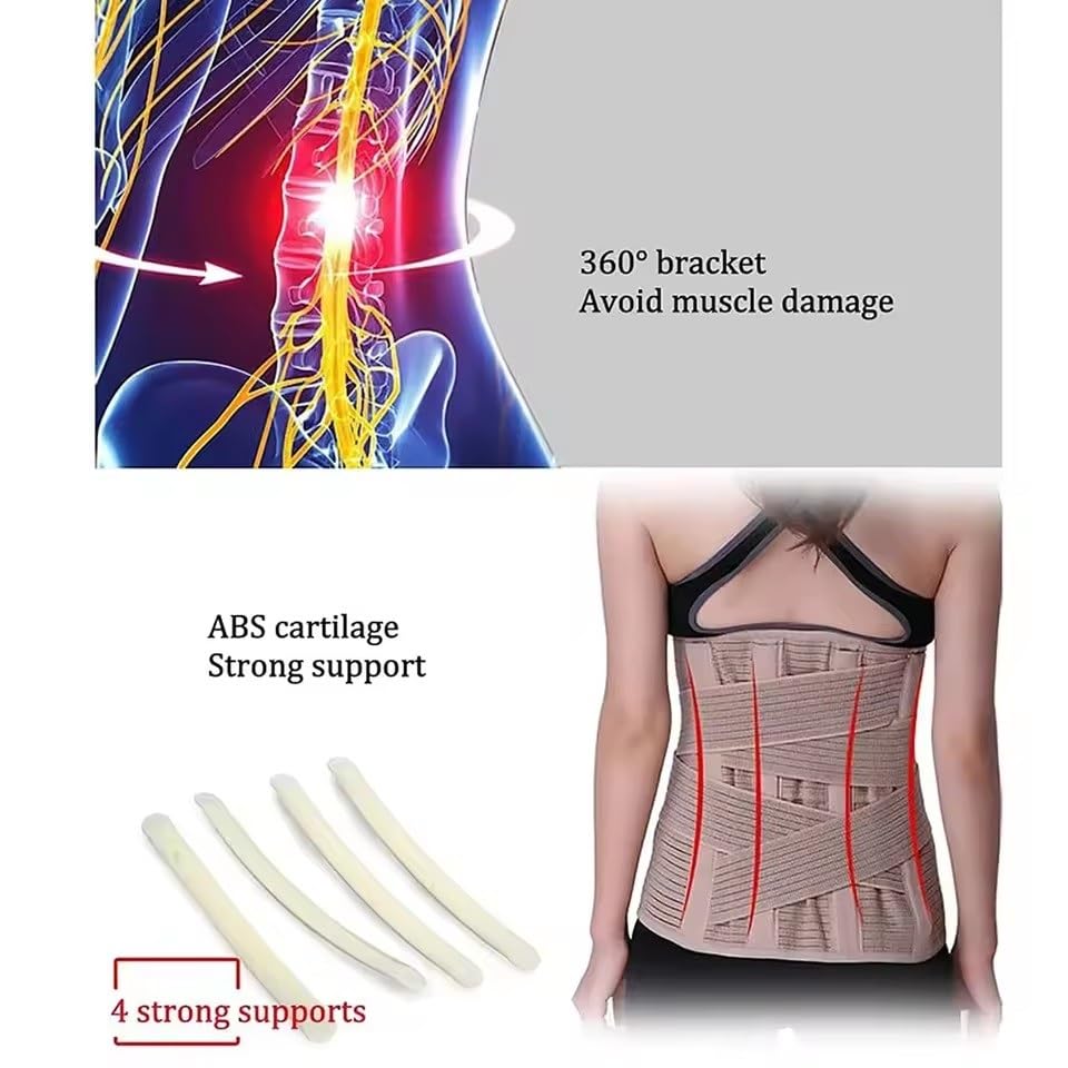 Adjustable Back Compression Brace Wrist Support Women Men Pain Relief Lower Sciatica Lumbar Belt Lifting