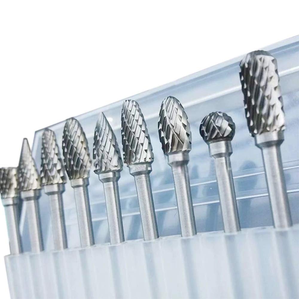 10pc 1/8" Shank Tungsten Carbide Milling Cutter Rotary Tool Burr Double Diamond Cut Rotary Tools Electric Grinding (B0913BQDKW) Amazon Price History, Amazon Price Tracker