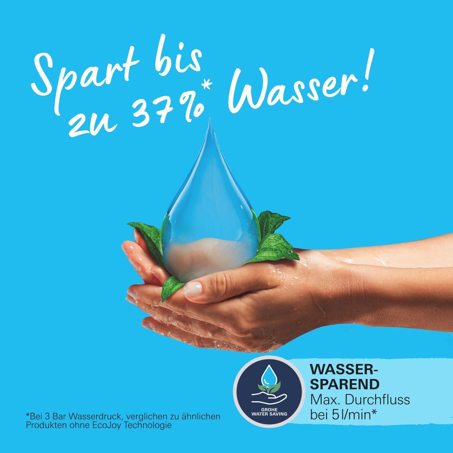 GROHE Start, Waschtischarmatur hoch, wassersparend (Wasserhahn für das Bad, schwenkbar, Zugstangen-Ablauf, 31cm hoch, mit 3in1 Werkzeug, einfache Installation am Waschbecken), schwarz, 242032432