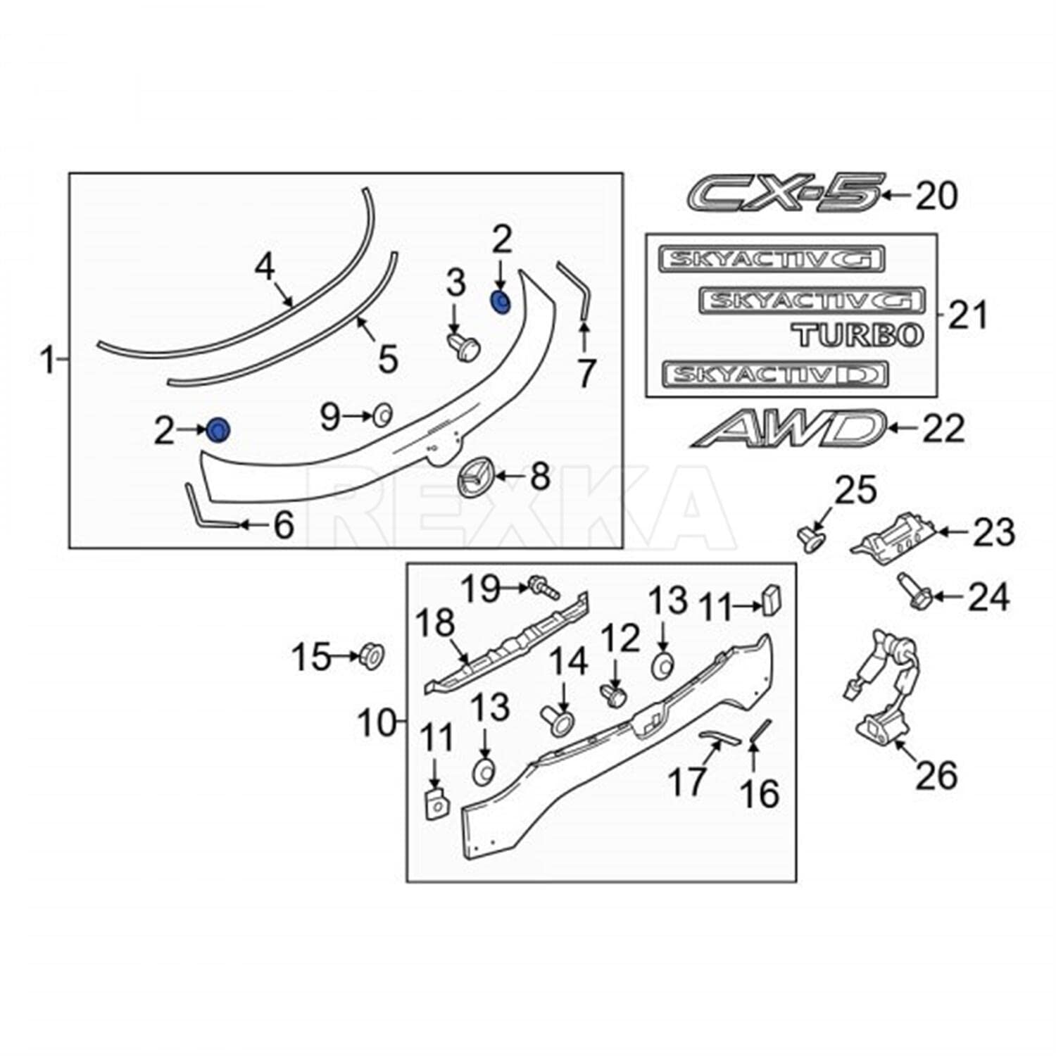 Amazon.co.jp: Rexka リフトゲート仕上げパネルクリップ スポイラー Amazon.co.jp: Rexka リフトゲート仕上げパネルクリップ スポイラー