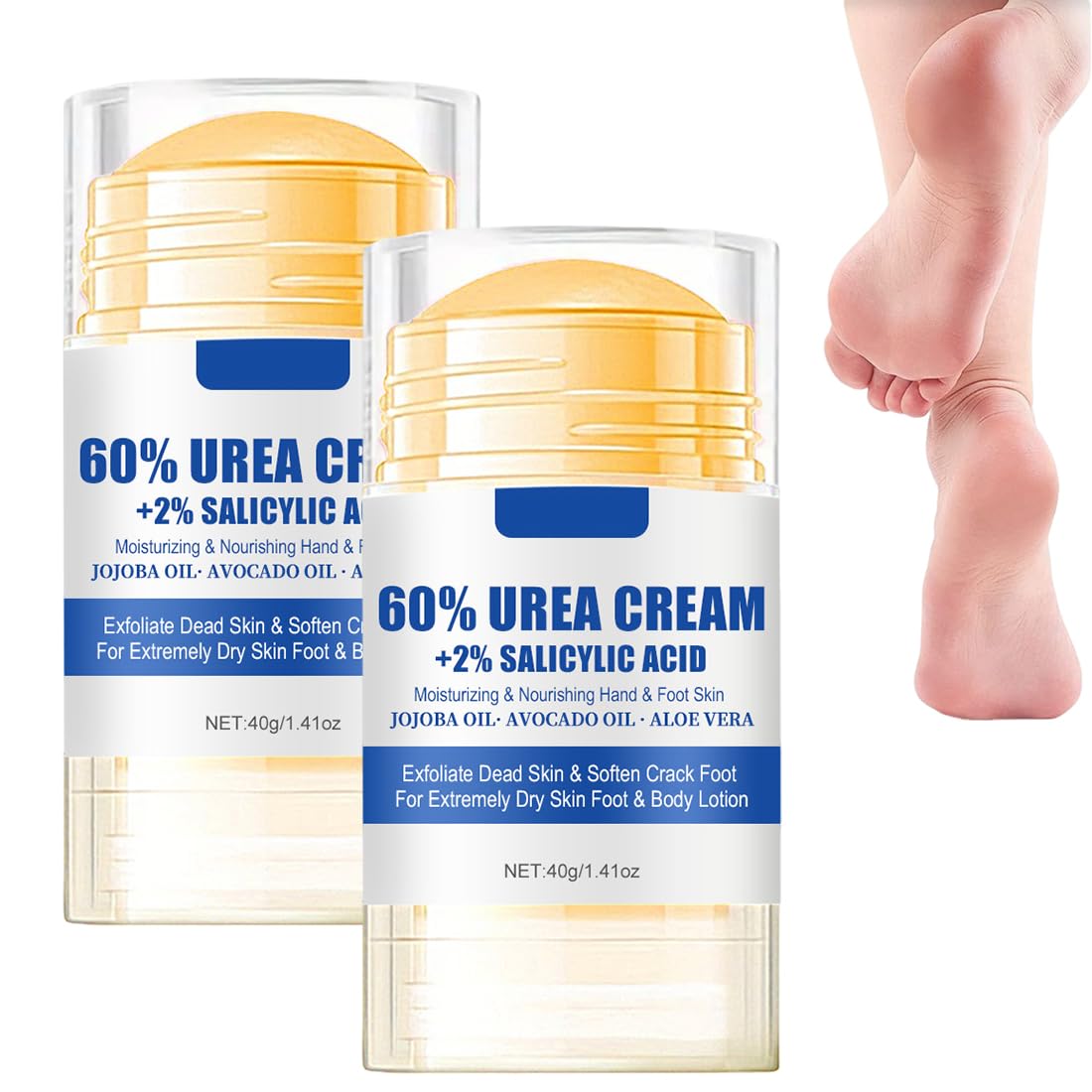2 Pezzi Crema Piedi, 2025 New Crema Piedi Secchi Screpolati, Riparazione del Tallone Incrinato, la Cura Della Pelle