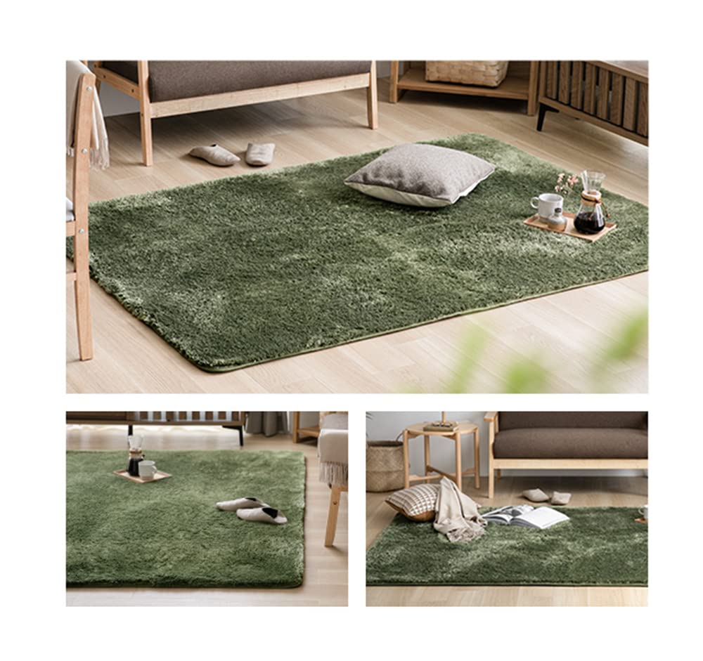使用期間少　美品　ラグ 200×140cm グリーン レシェ クリーニング済 使用期間少 美品 ラグ 200×140cm グリーン レシェ クリーニング