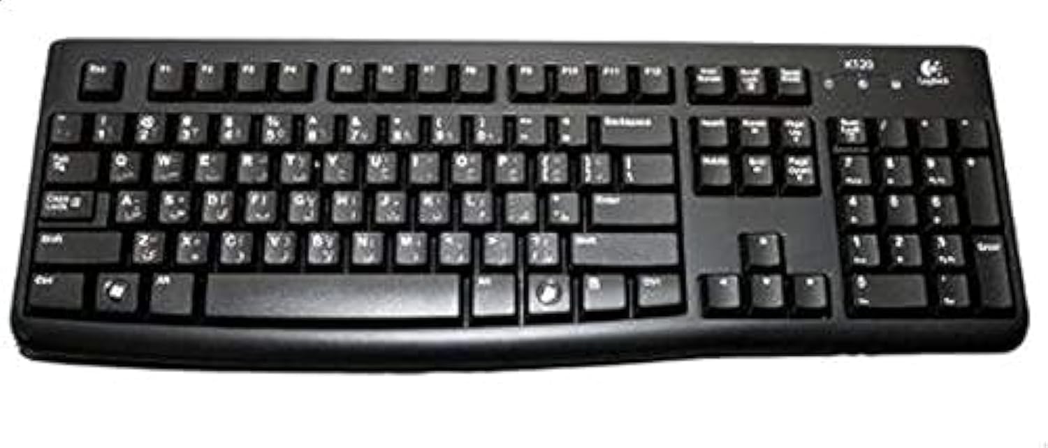 Logitech K120 Arabic Keyboard, Black: Buy Online at Best Logitech K120 Arabic Keyboard, Black: Buy Online at Best