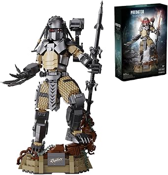 highdar Xenomorph Building Blocks Set, Alien Warrior Model Toys Predator Building Kit, Office Home Decro Construction Toy Gifts for Adults - 978 Pcs