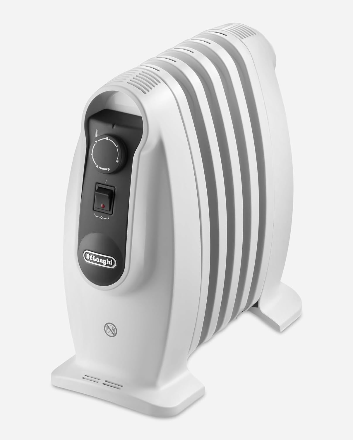 De'Longhi TRNS0505M compact oil filled radiator in white