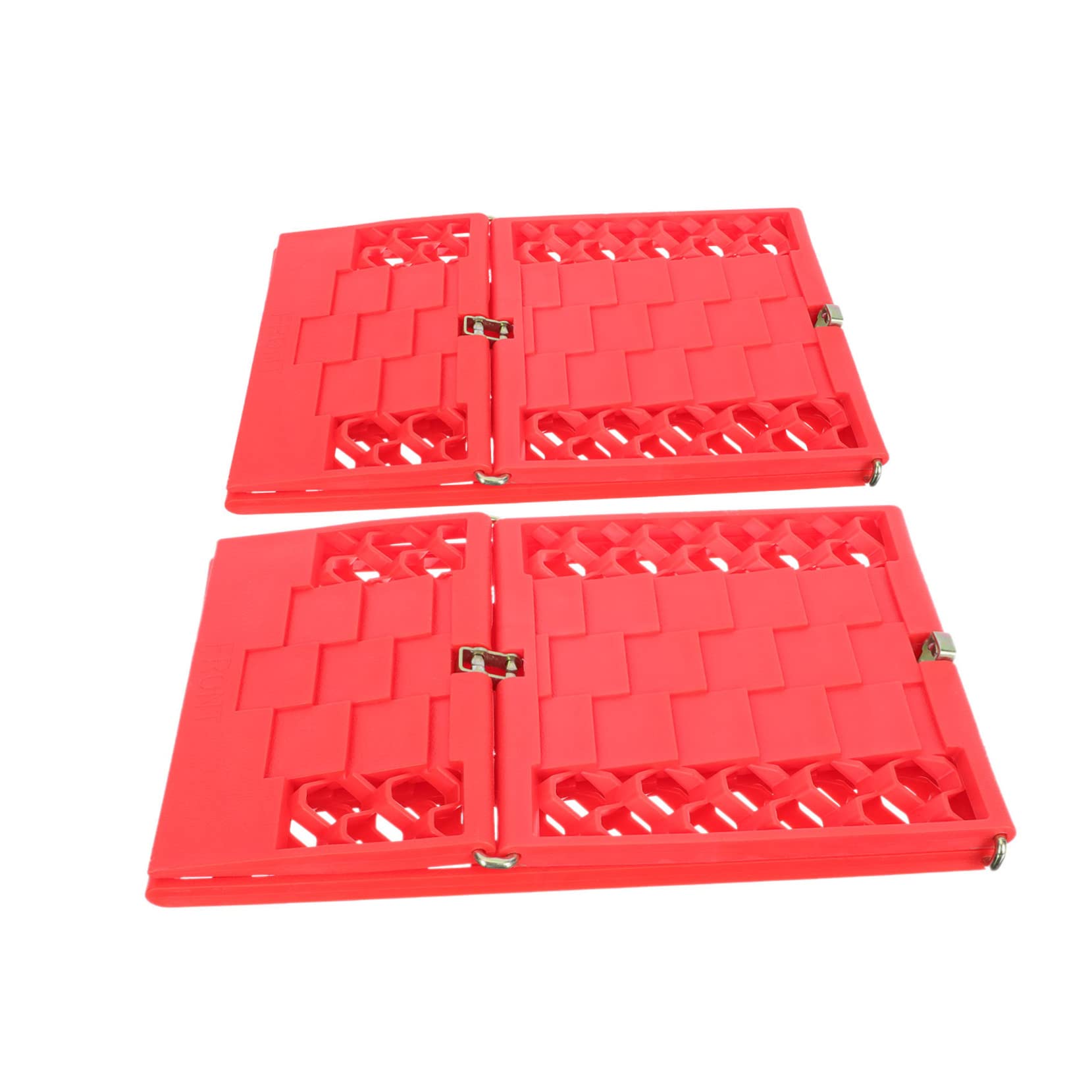 MAGICLULU Tappetino Antiscivolo senza Cric in Plastica Rosso per Pneumatici Accessorio per Trazione in Condizioni di Maltempo e Pioggia Facile da Usare Confezione