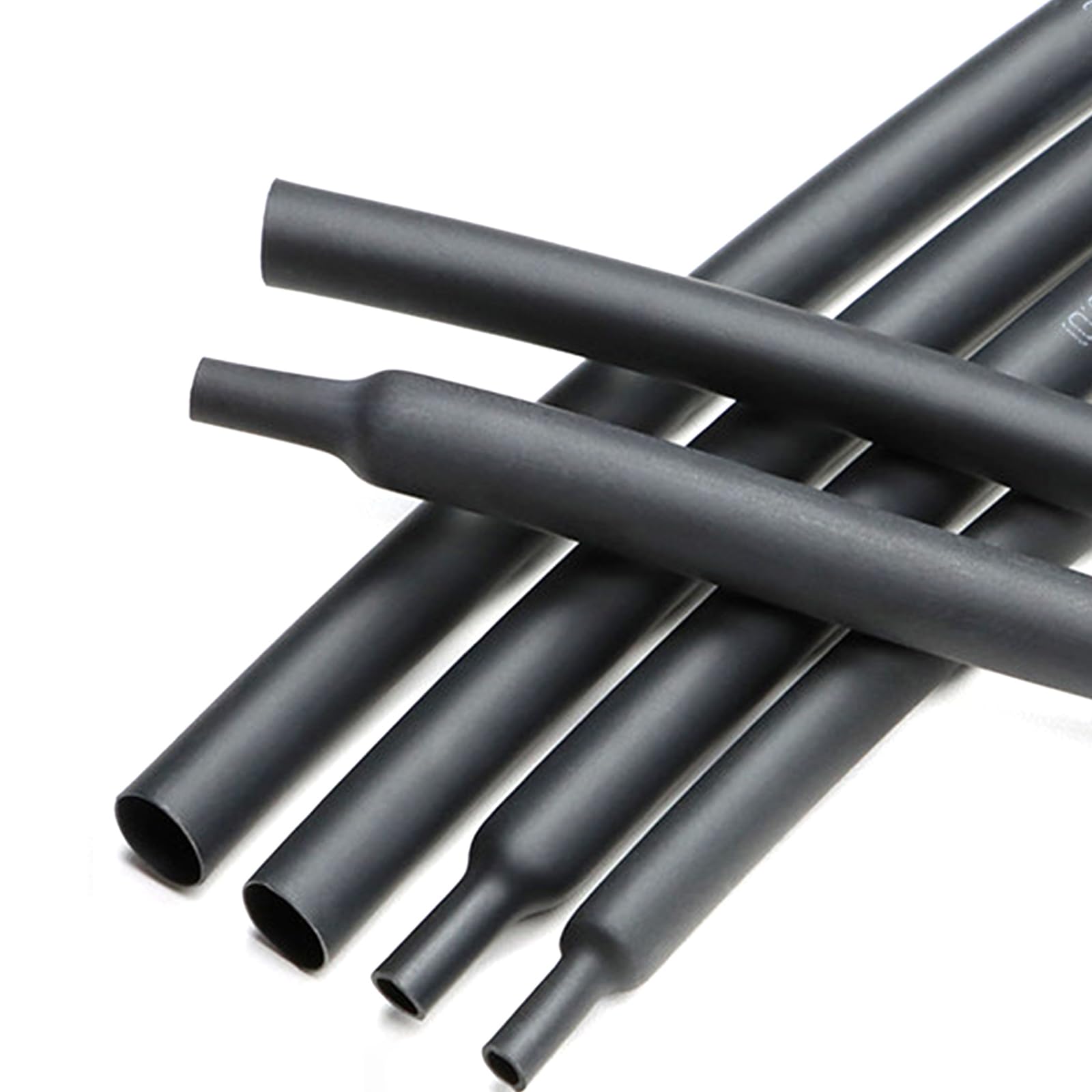 UpGBRF PE Heat Shrink Tubing Cable Shrink Tubing Wrap Tube 2:1 Shrink Ratio for Tool Coating, 7Mm Diameter,Black