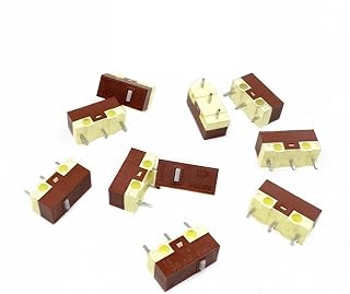 10Pcs Silent Micro Switch 10 Millions Click Lifetime Computer Mouse Mute Switches 3Pins