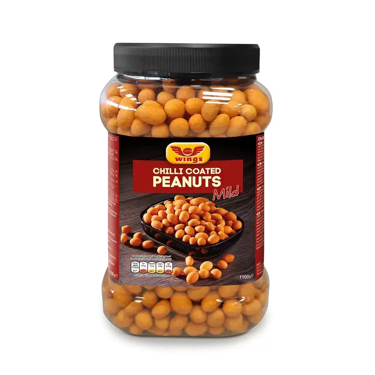 Wings Spicy Chilli Sharing Peanuts - Crunchy Coated Peanuts Snacks with ...