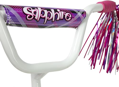 Miniatura 7 de Dynacraft Magna Sapphire Bike - Marco de acero resistente, frenos de mano delanteros y traseros, asiento ajustable, soporte - ideal para edades de 6