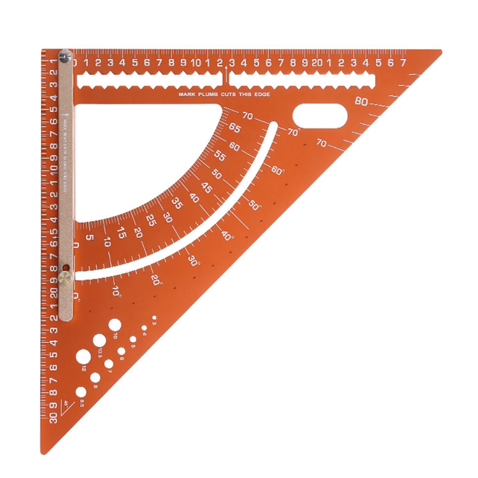Zxfdsfdbnm Men's Large Aluminum Alloy Carpentry Triangle Ruler Woodworking Square Construction Square For Professional Hobbyists Wo Corner Measuring Tool For Woodworking