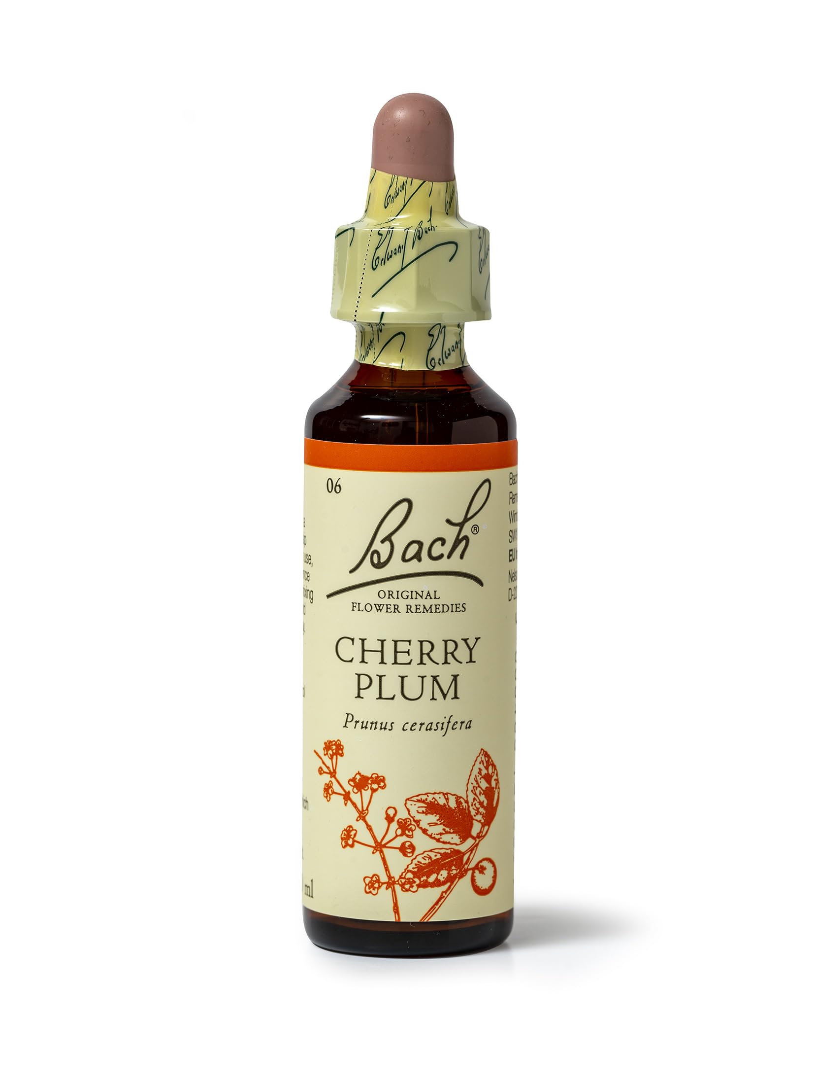 Original Flower Remedies (Cherry Plum) Face Your Fears, Be In Control, Emotional Wellness, Natural Flower Essence, 20ml