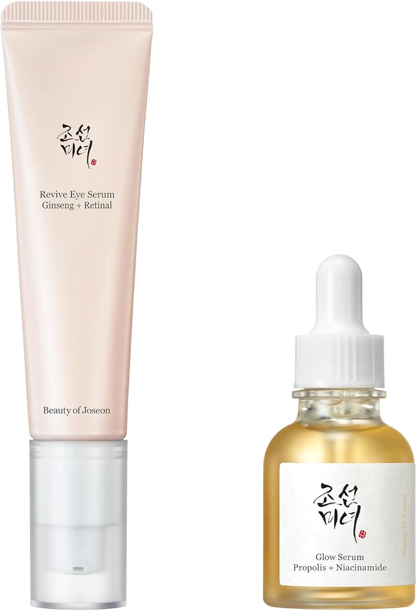Sérum para ojos Beauty of Joseon Revive con niacinamida retiniana (30 ml, 1,01 fl.oz.) con propóleos de suero brillante y niacinamida (30 ml, 1,01 fl.oz.)), cuidado de la piel coreano