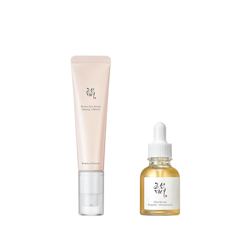 Beauty of Joseon Revive Eye Serum com Retinal e Niacinamida + Glow Serum com Própolis e Niacinamida, 2 unidades de 30 mL