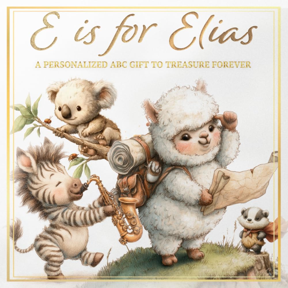 E is for Elias: A Personalized ABC Gift to Treasure Forever (Personalized Alphabet Book for Toddlers & Preschoolers)
