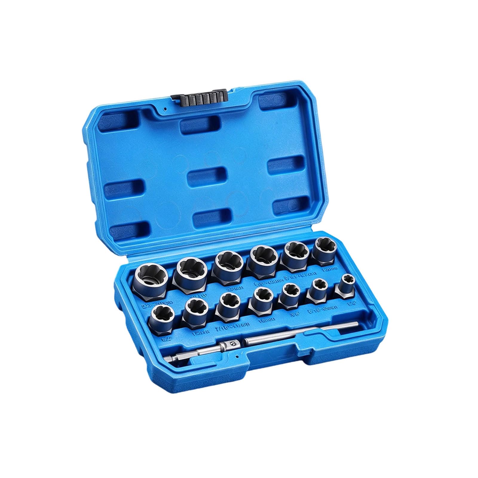 Rgybao 15 Pieces Professional Ruptured Bolt Extractor Set For Stuck Nut And Bolts Removal With High Strength Alloy Steel Construction Ruptured Bolt Extractor