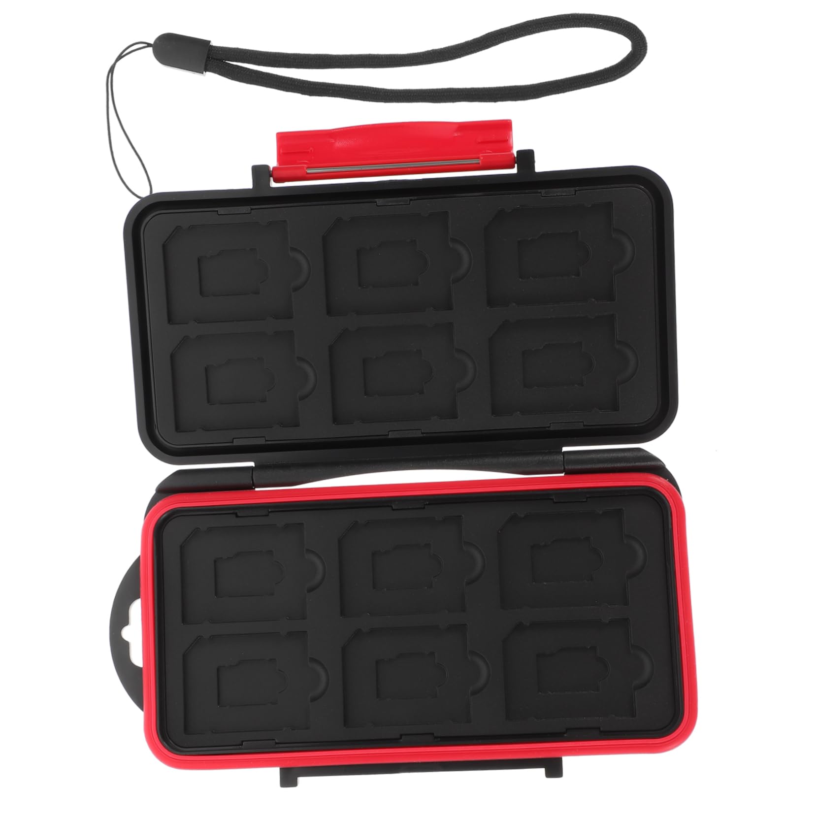 Hemoton Memory Card Case Portable Storage Organizer Shockproof Card Holder Durable Material Quick for Storage