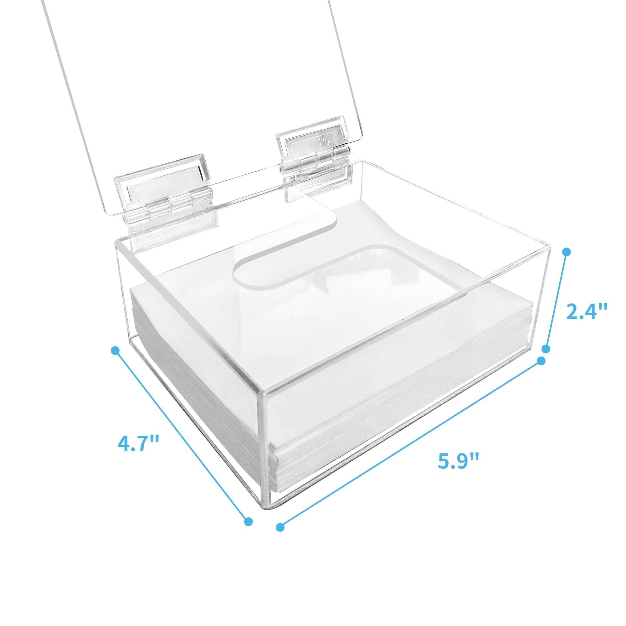 Earth Breeze - Organizador de hojas de detergente para lavandería, dispensador de acrílico transparente con tapa para lavandería 2
