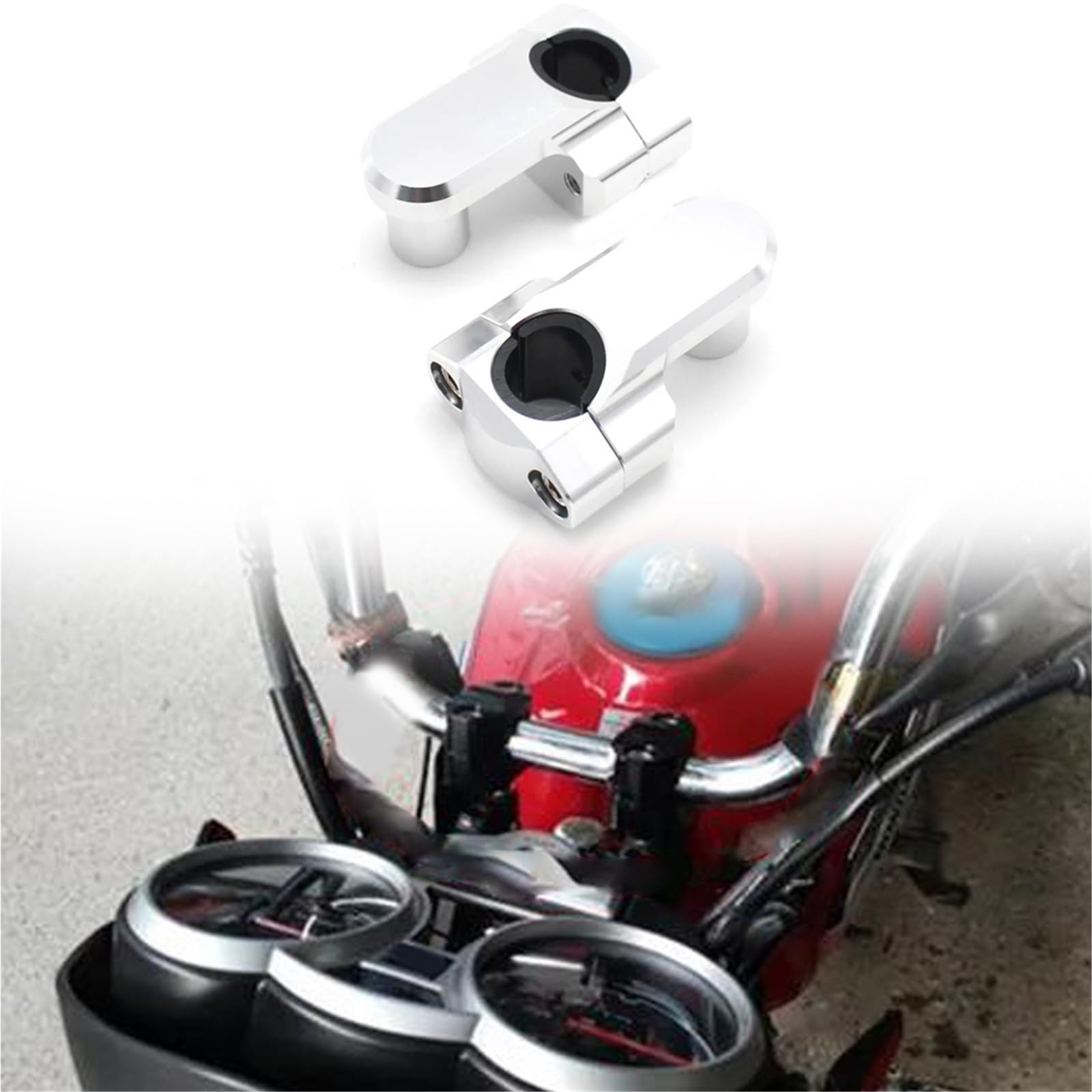 Pontet de guidon de moto pivotant pour éliminer les douleurs