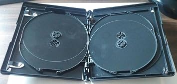Black NEW! 10 PK 15mm VIVA ELITE Blu-Ray Replace Case Hold 4 Discs 4 Tray
