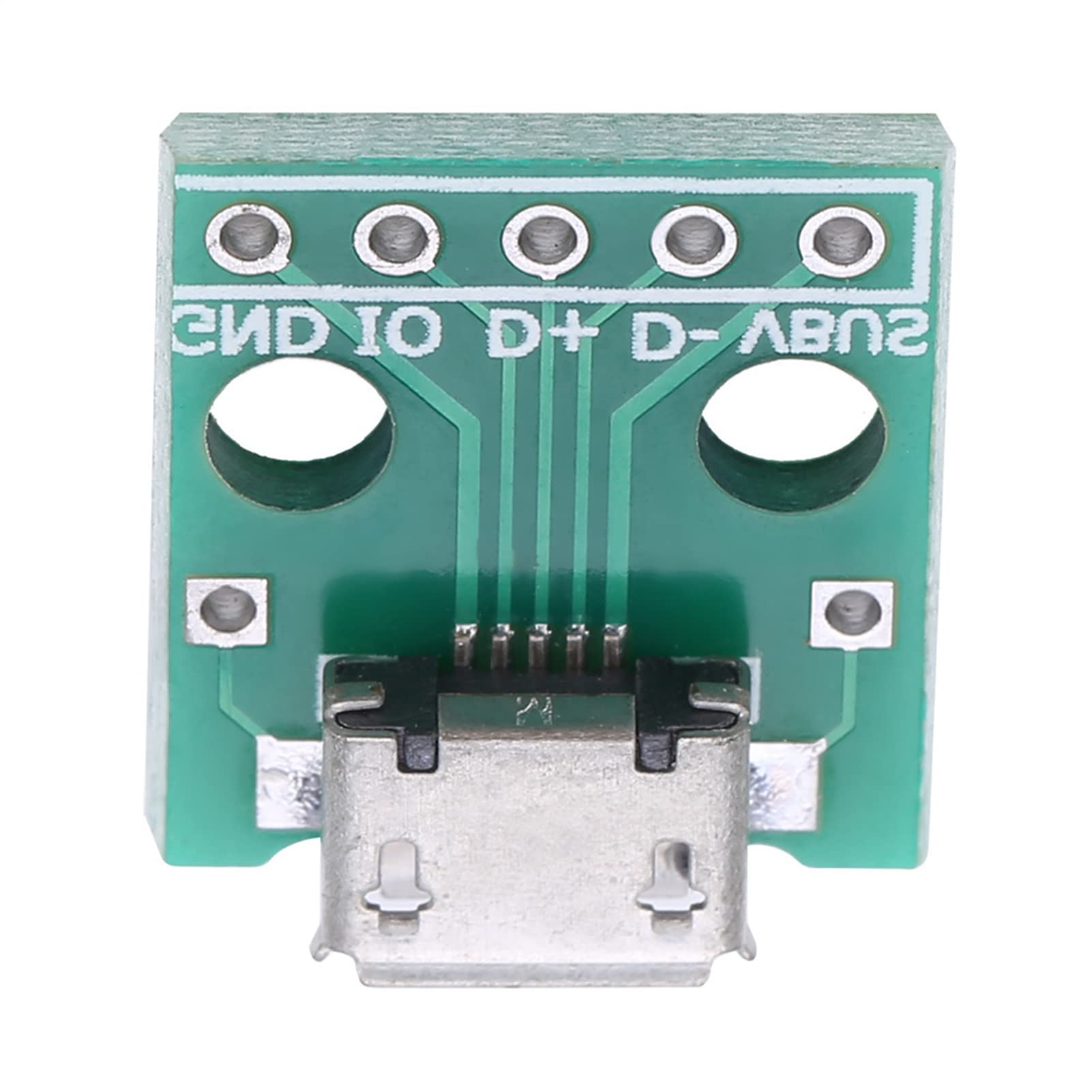 Marhynchus 20pcs USB DIP Adapter, Female Micro USB Socket to DIP 2.54mm Pitch Board for DIY Power Supply Design