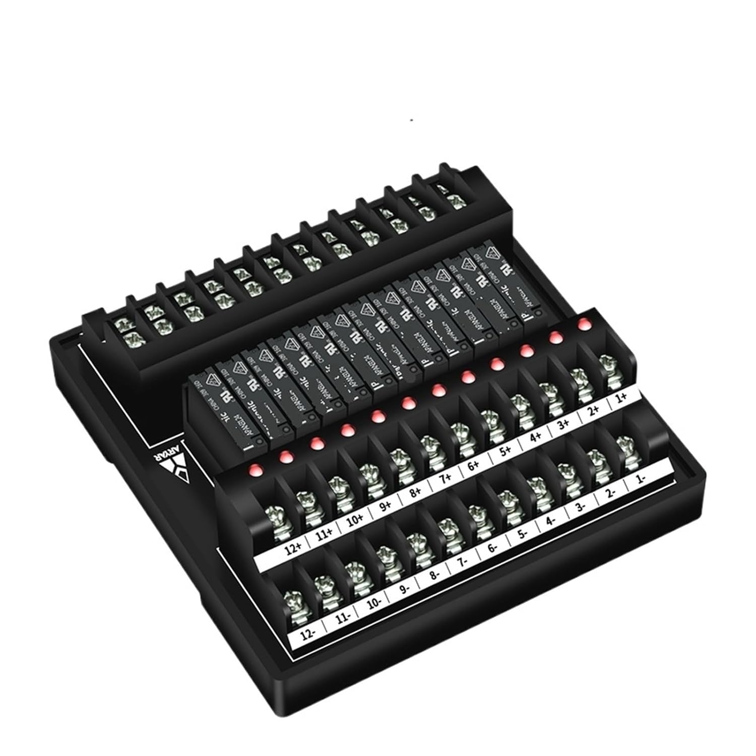 DIN Rail and Flat Mount AC/DC 5V 12V 24V SPST-NO 5A Power Relay Module APAN3105 APAN3112 APAN3124 Relay Module(Input 12V,MS-1NO-5A-8P)