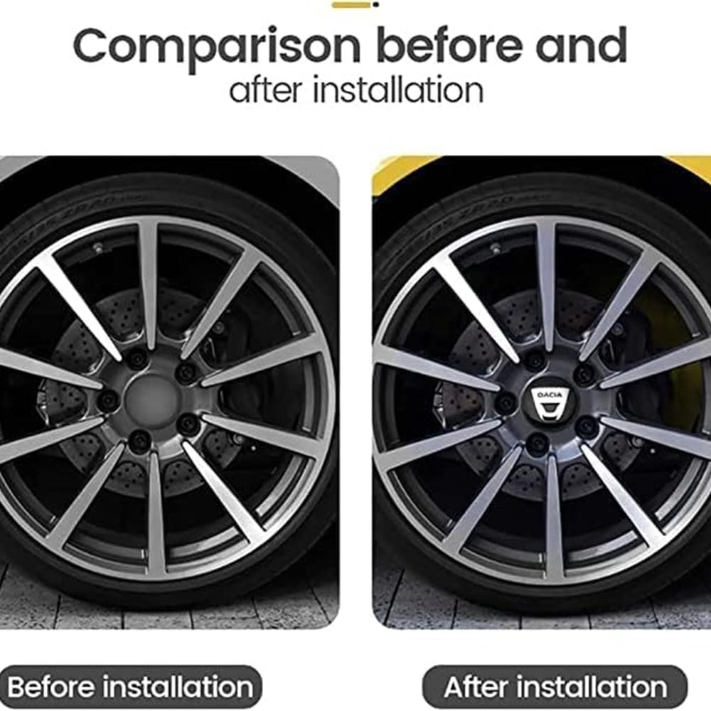 4 Pièces Cache Moyeux Pour Dacia Bigster SUV 2025, Centre De