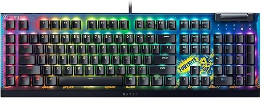 Razer BlackWidow V4 X Mechanical Gaming Keyboard: Yellow Switches Linear & Silent - 6 Macro Keys - Chroma RGB -...
