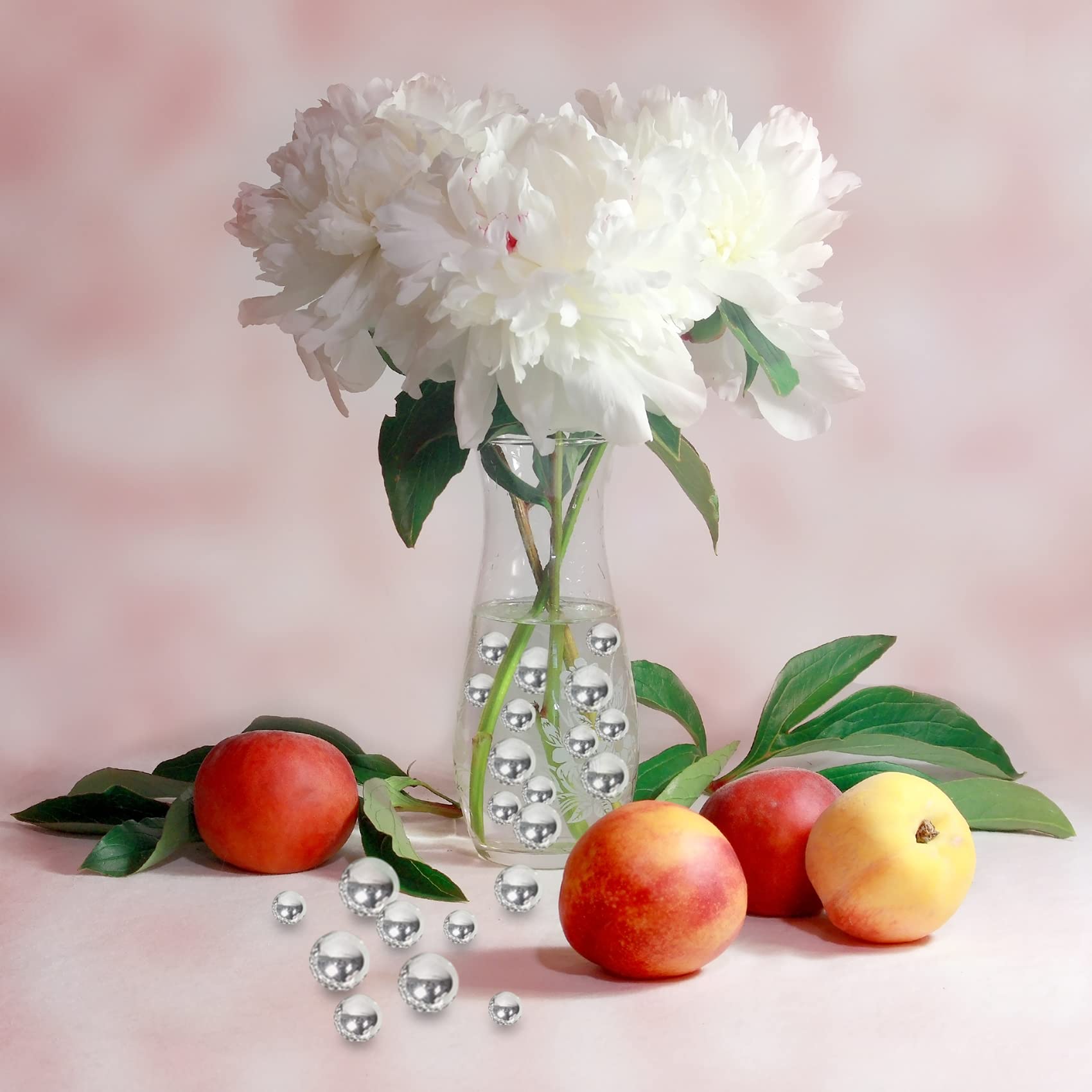 FUNOMOCYA Perline Galleggianti Senza Foro per Centrotavola Riempitivo Vaso di Fiori Decorazione Elegante per Matrimoni Anniversari Shower e Progetti DIY
