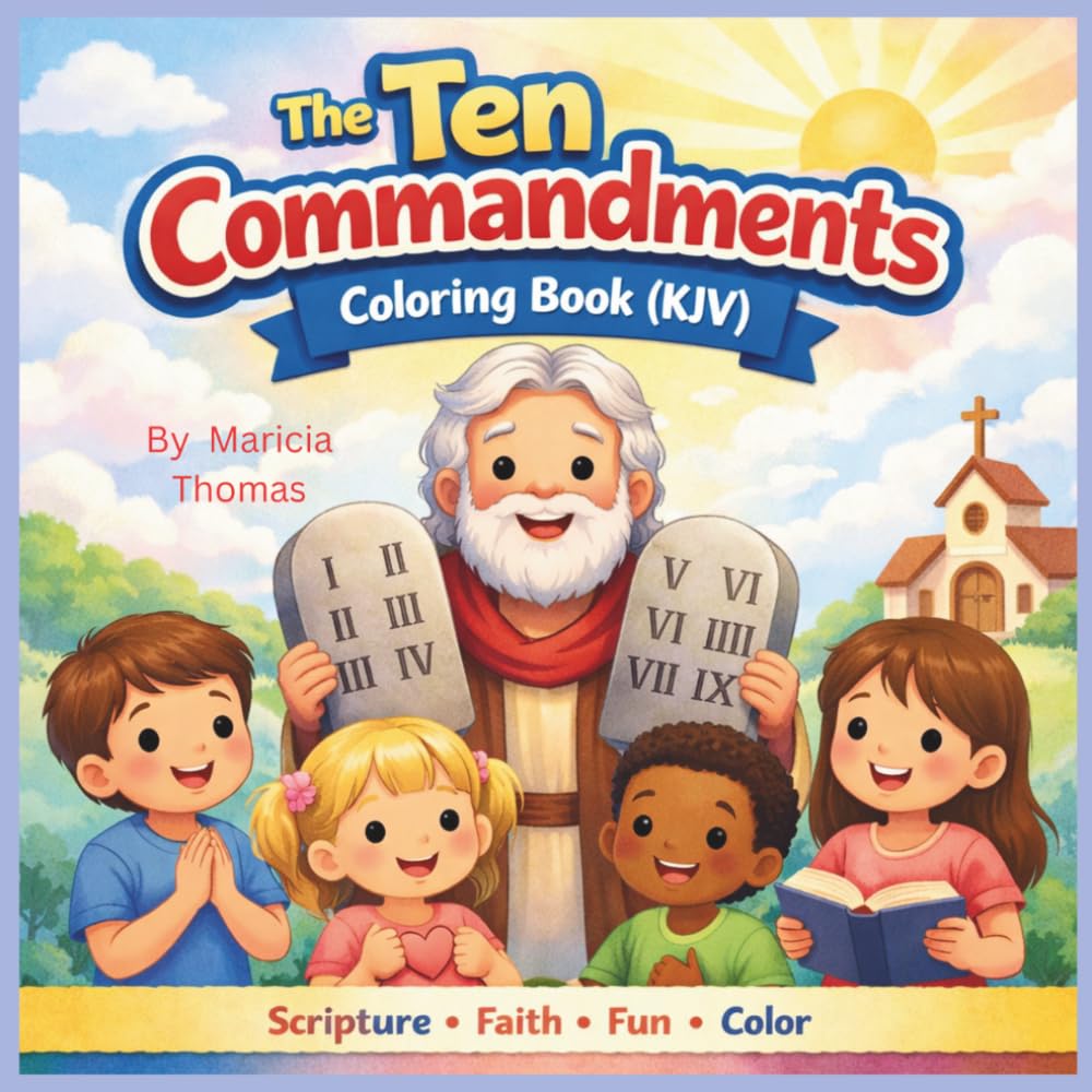The Ten Commandments Coloring Book