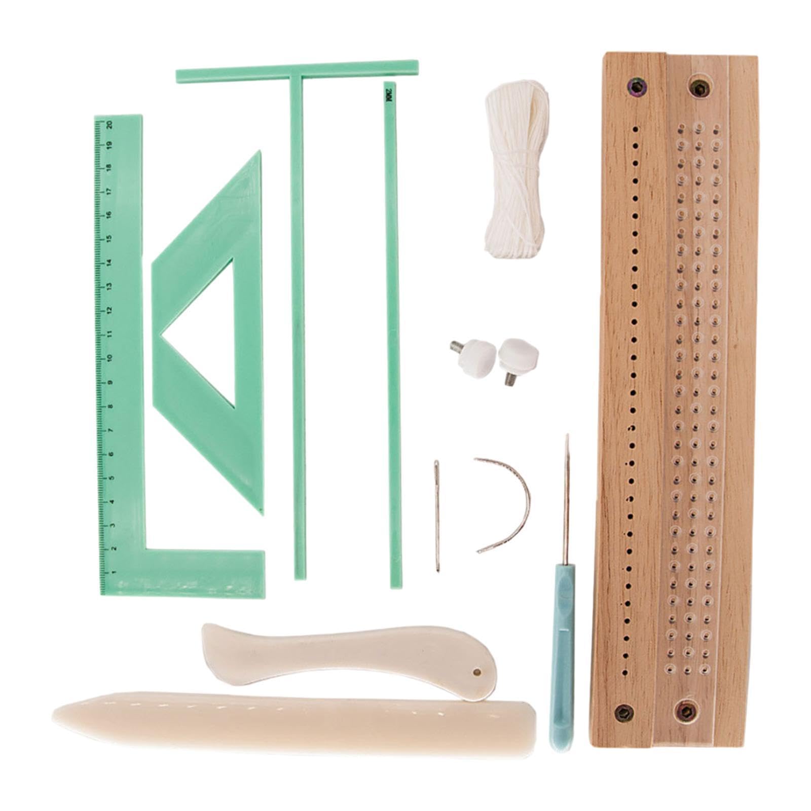 Jojomis Kit di Rilegatura Libri Manuale con Base Legno e Strumenti - Set Completo per Rilegatura Fai da Te Artigianale