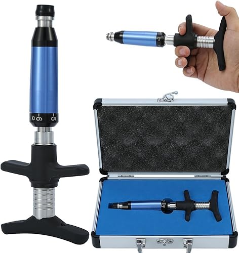 Herramienta de ajuste quiropráctico, masajeador manual, 6 niveles, herramienta de corrección portátil para ajustar vertebrados, escoliosis torácica,