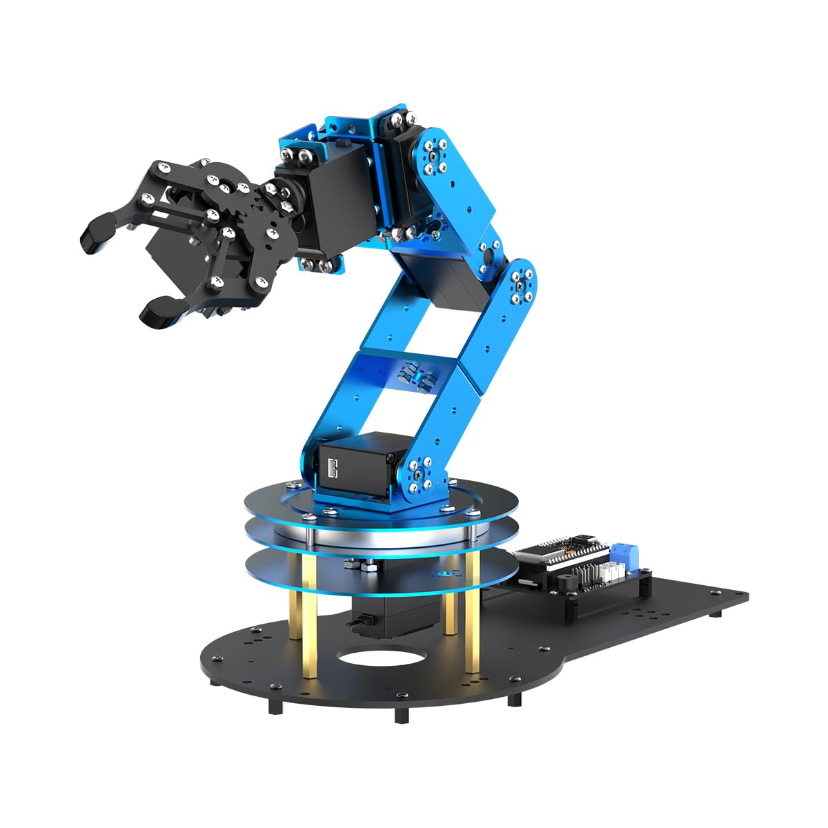 Photo 1 of Robotic Arm Kit 6DOF Programming Robot Arm with 6 Servos, Handle, Mechanical Claw, etc, PC Software APP Control with Tutorial for Arduino STEM Education & Engineering Science Kits, LeArm Open Source