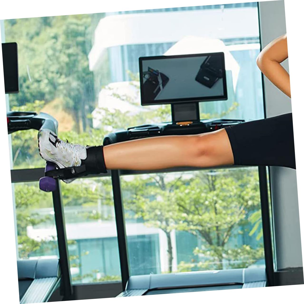 VICASKY Coppia di Fasce per Caviglia Palestra in Poliestere ed Eva, Fascia Regolabile per Allenamento Gambe e Esercizi Manubri, Accessorio Fitness Comodo e Resistente