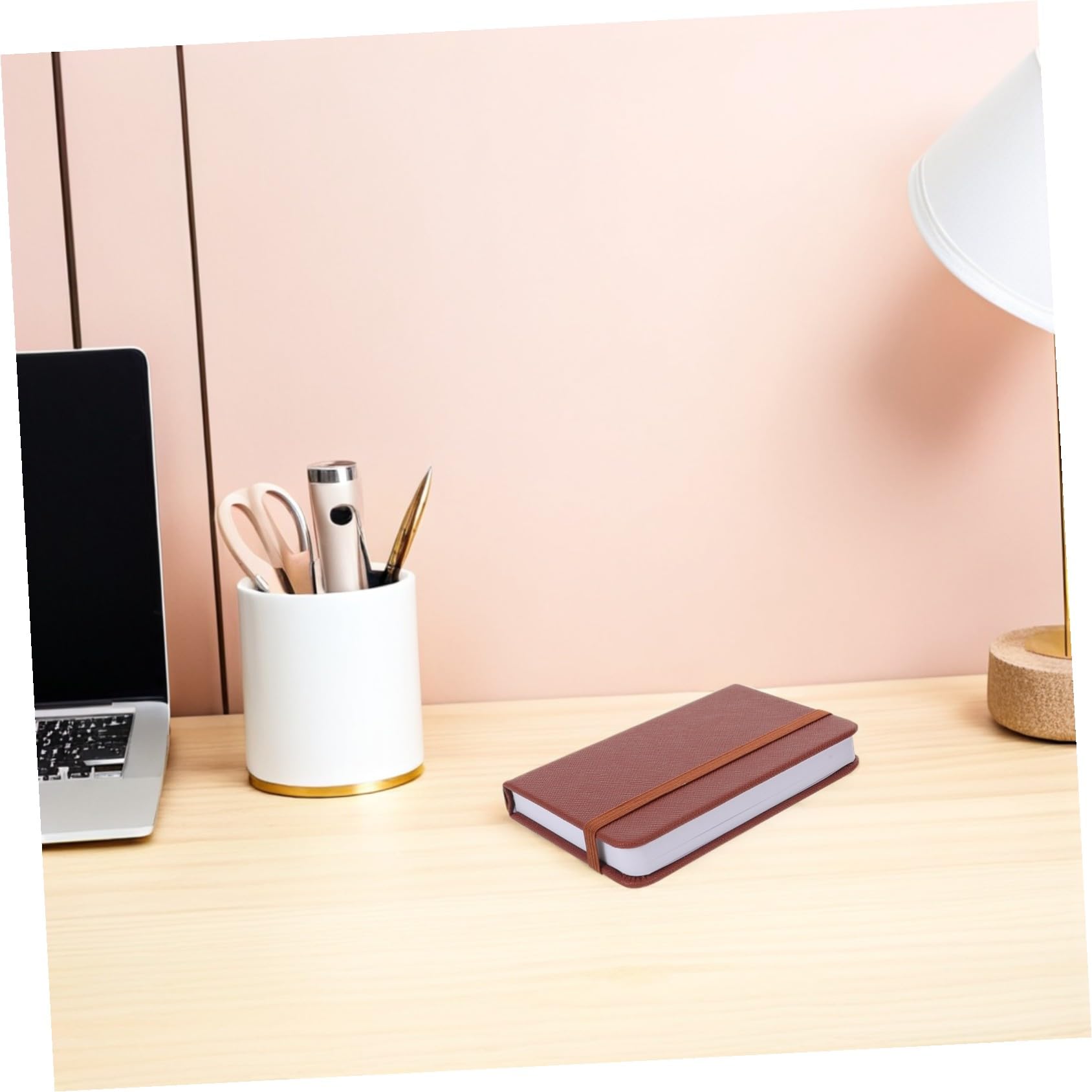 Tofficu Mini Carnet de Poche A7 10pcs Présent Rentrée en Cuir PU Rose