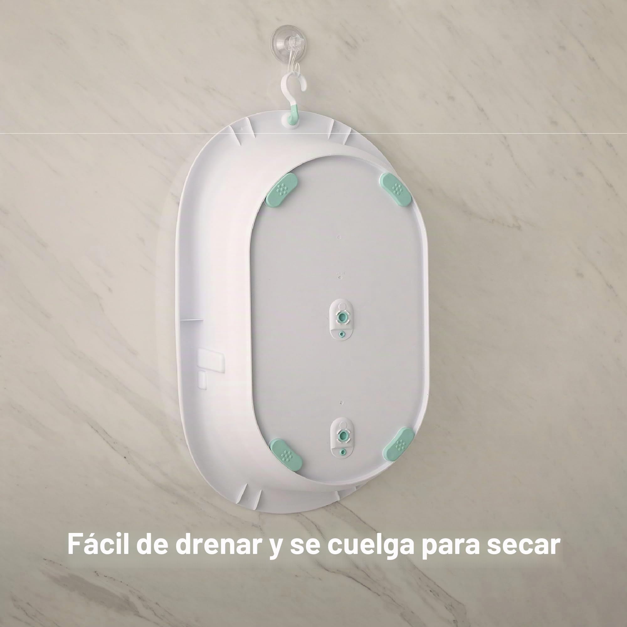 Frida Baby Bañera 4 en 1 Grow-with-Me | Transforma la bañera infantil en asiento de baño para niños pequeños con respaldo para sentarse asistido en la bañera