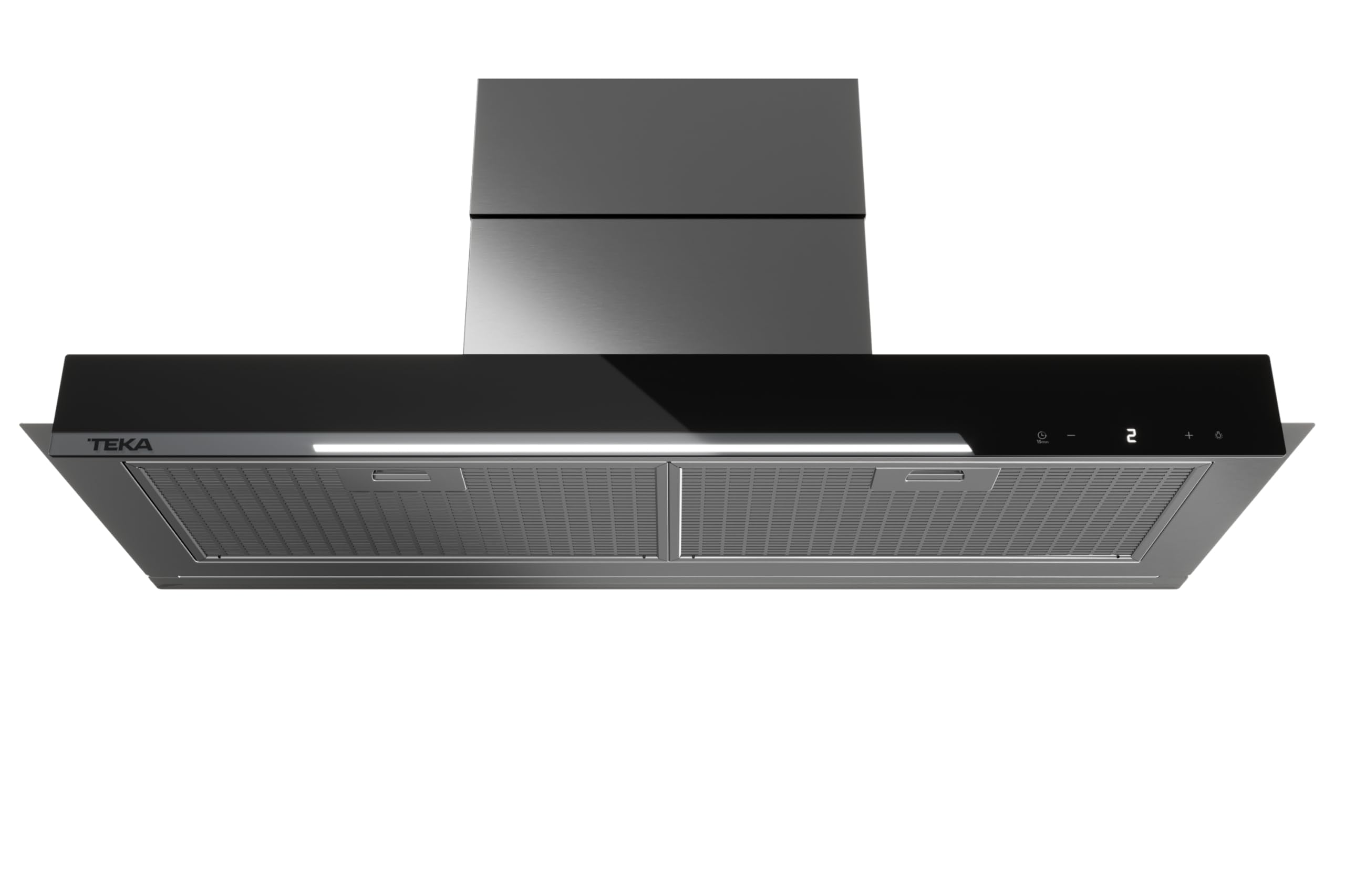TEKA Campana Extractora Integrada 90 cm, Motor EcoPower, 3 Velocidades + 1 Intensiva, Iluminación LED, Clase Energética A+, Modelo Integra GFI 97350 EOS SS