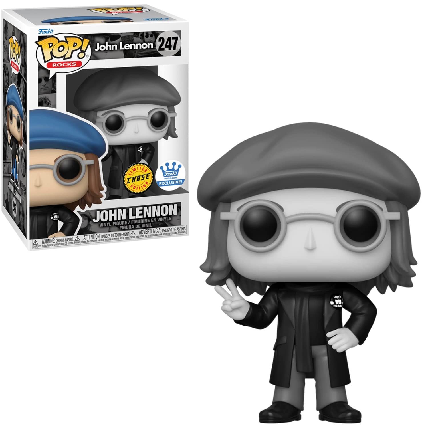 Amazon | B/W チェイス・ジョン・レノン 限定 ロックス ピース