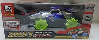 سيارة سباق دوارة بجهاز تحكم عن بعد مع إضاءة بمنفذ USB، متعدد الألوان