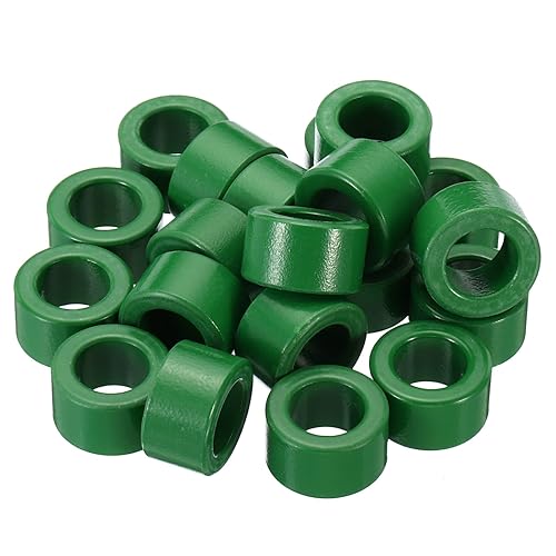 PATIKIL Núcleo toroide de ferrita, 20 unidades de núcleo toroide de 0.9 pulgadas ODx0.6 pulgadas IDx0.5 pulgadas H anillos de ferrita transformador